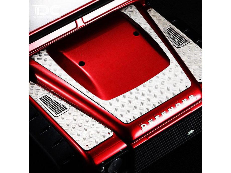 Team DC Metal Side Hood Diamond Plate With Air Vent (2) voor de Traxxas TRX-4 afbeelding