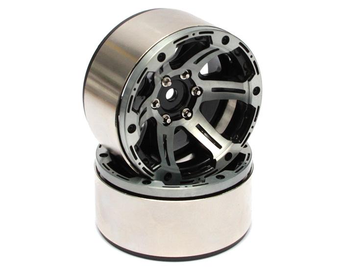 Boom Racing EVO 1.9 High Mass Beadlock Aluminum Wheels Twin-6C