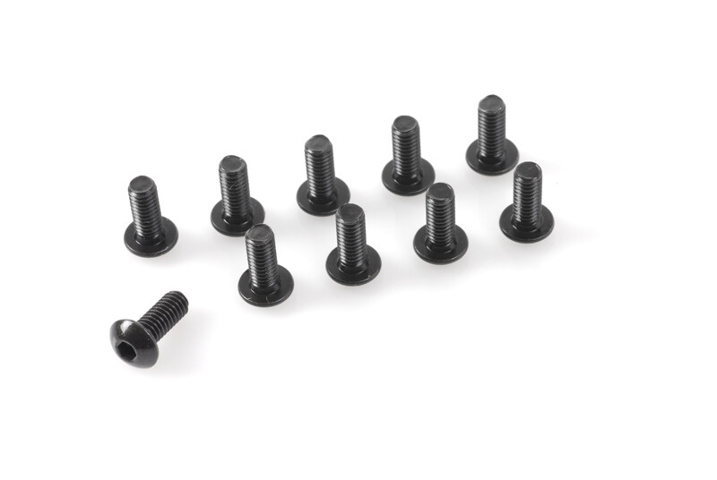 Laagbolkopschroef met binnenzeskant, M3X12, Staal (10st) afbeelding