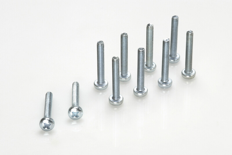 Bolcilinderschroef met philips kruissleuf, M3X12, Gegalvaniseerd staal (10st) afbeelding