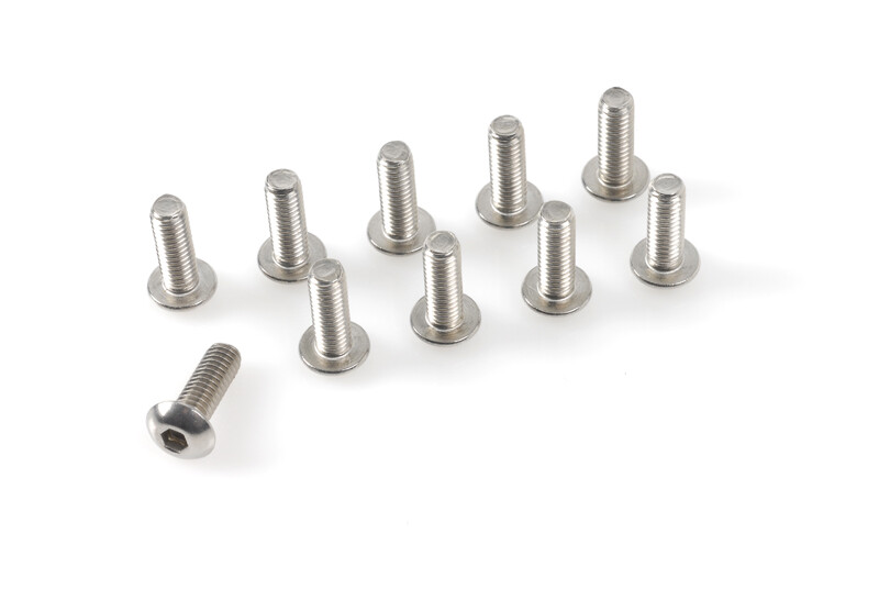 Laagbolkopschroef met binnenzeskant, M3X12, Inox (10st) afbeelding