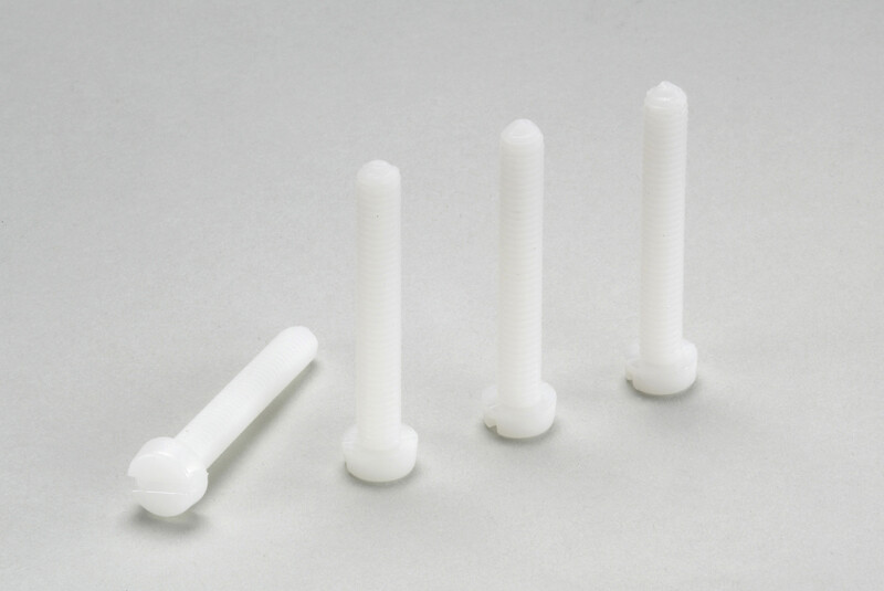Cilinderschroef met zaaggleuf, M3X20, Nylon (5st) afbeelding