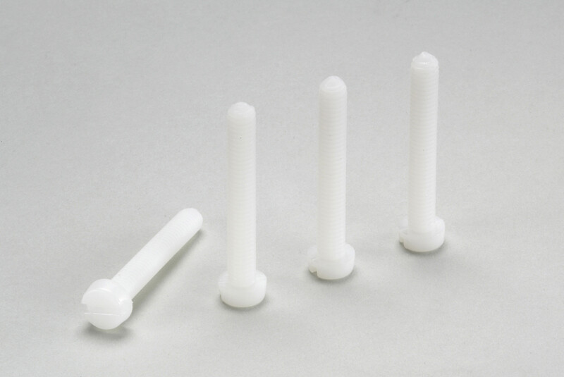 Cilinderschroef met zaaggleuf, M6X30, Nylon (5st) afbeelding