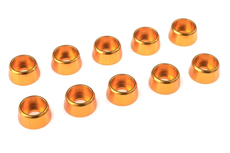 Aluminium Washer voor M4 Socket Head Screws (BD: 10mm) - Goud - 10st afbeelding
