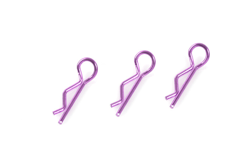 Body clips voor 1/10, paars, 45 graden gebogen (10 stuks) afbeelding