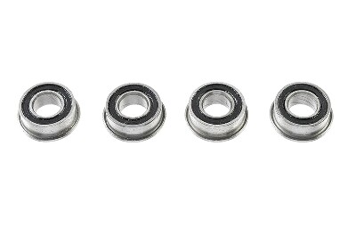 Kogellager Chrome, Rubber dichting, 4X8X3 Flanged - MF84-2RS, (4 st) afbeelding