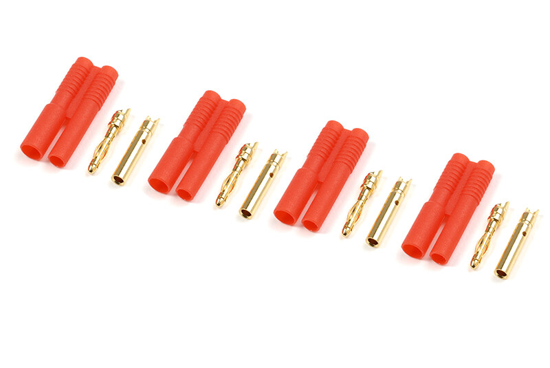 Goudstekker 2.0mm met plastic behuizing (4 stuks) afbeelding