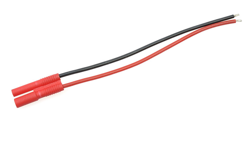 Goudstekker 2.0mm met plastic behuizing & silicone kabel 20awg, vrouw afbeelding