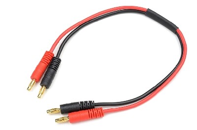 Laadkabel 4mm banana silicone kabel 30cm (1pc) afbeelding