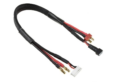 Laad/balanceer kabel - Deans 2S - Lader 6S XH connector - 2S XH connector afbeelding