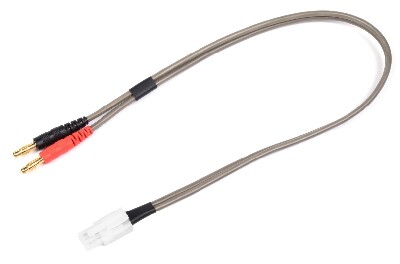 Charge Lead Pro "Banana 4mm" - Tamiya - 40 cm - Flat silicone wire 14AWG afbeelding