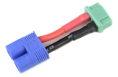 Conversie kabel EC3 Man > MPX Vrouw met silicone kabel 14AWG (1st) afbeelding