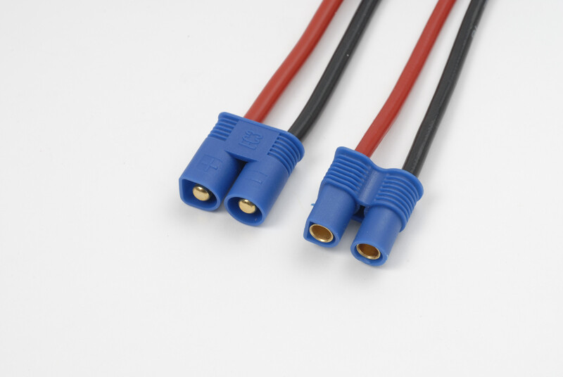 Verlengkabel EC3, silicone kabel 14AWG, 12cm