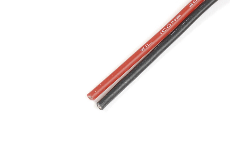 Superflex silicone kabel 3,3mm 12AWG, 1050 draadjes (1m Rood & 1m Zwart)