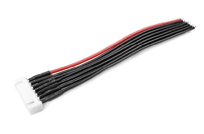 Balanceerstekker 6S XH - vrouwelijk - met 22awg silicone kabel - 10cm afbeelding