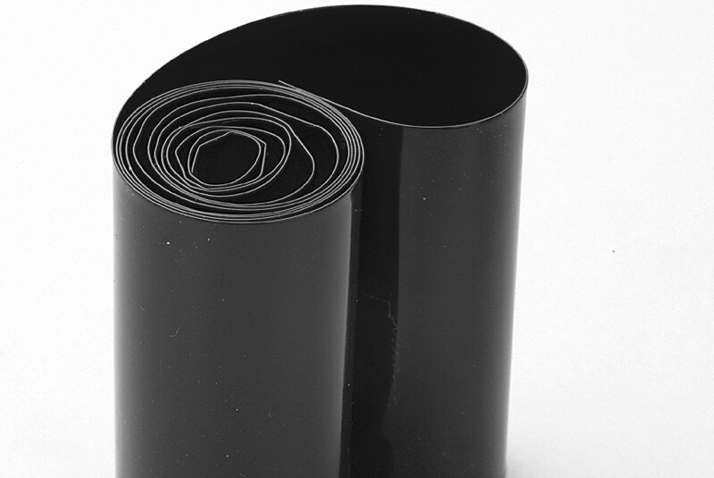 Krimpkous 46mm, Zwart transparant (1m) afbeelding