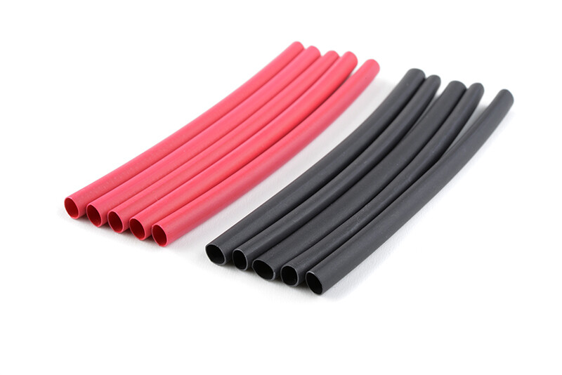 Krimpkous 3.2mm, Rood & Zwart (10st) afbeelding