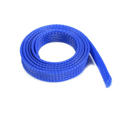 Kabel beschermhoes - Gevlochten - 14mm - Blauw - 1m afbeelding