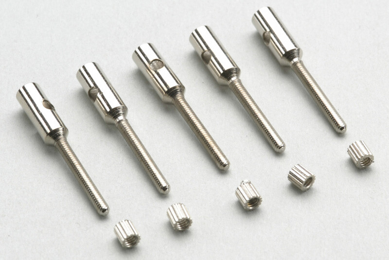 Aluminium kwiklink koppelstuk M2 voor carbon staven 3mm (5st) afbeelding