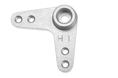 Aluminium servo hevel dubbel 90 graden, 26mm, Hitec afbeelding