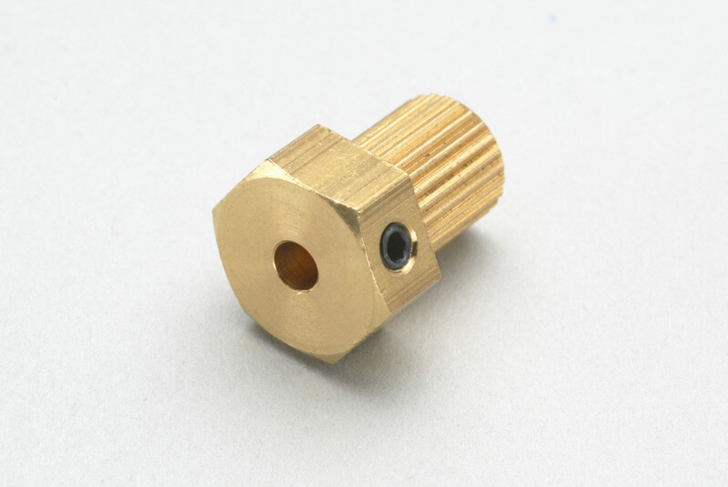 Kruiskoppeling adapter voor 3mm as afbeelding