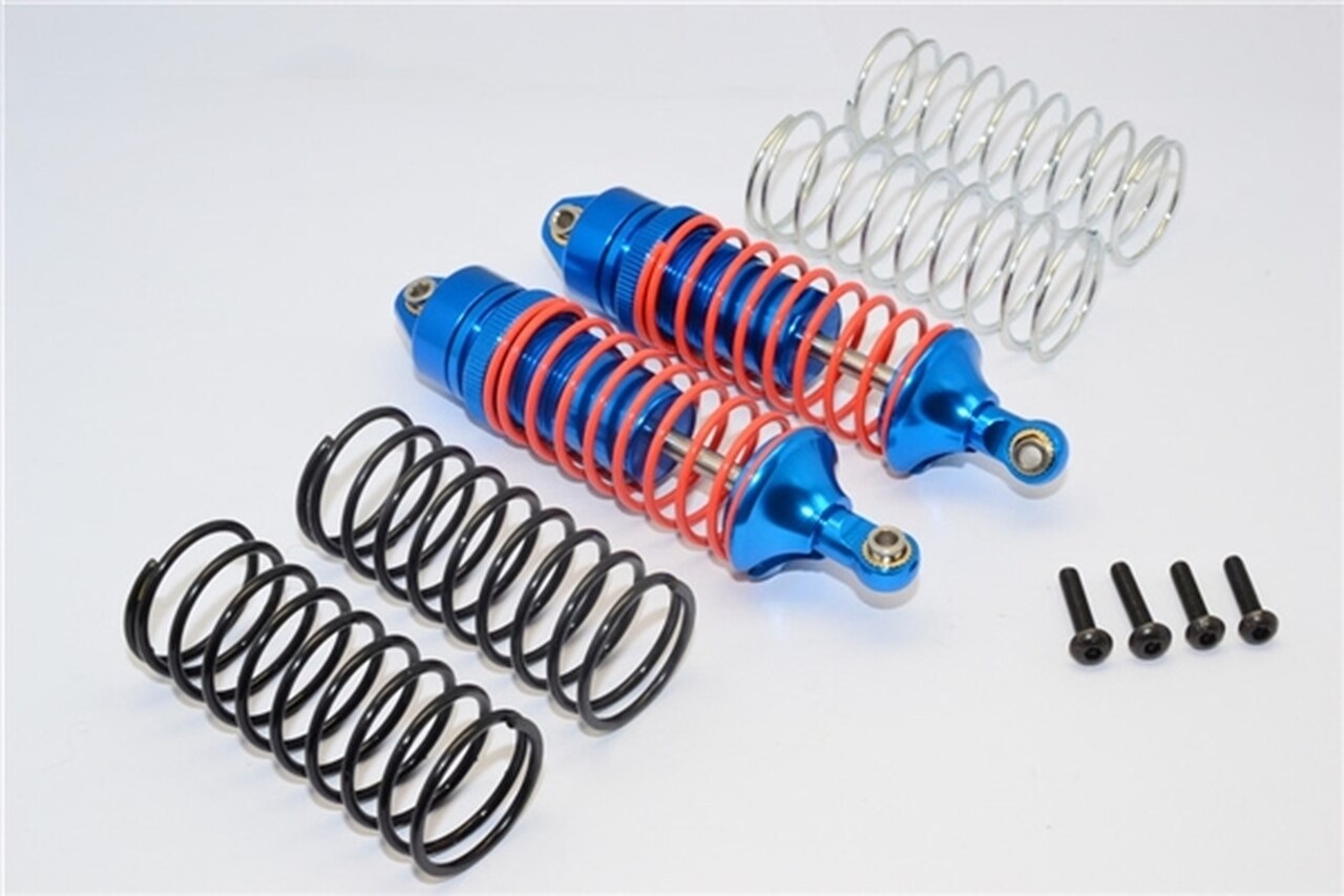 Aluminium instelbare voor schokdempers, Blauw - Traxxas Slash 4x4