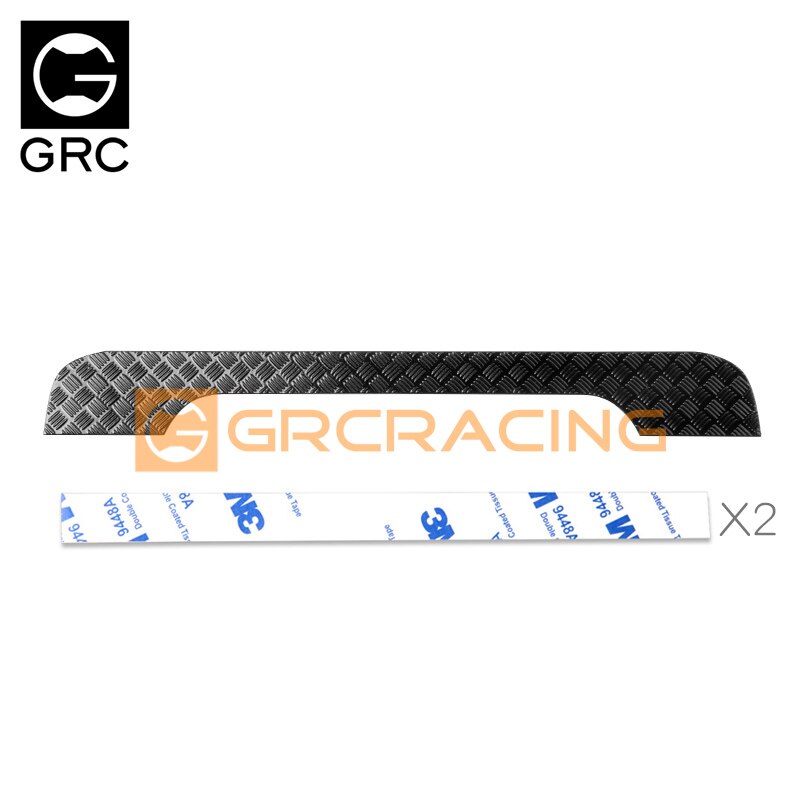 GRX - Tailgate Top Anti-Skid Plate, zwart voor de Traxxas TRX-4
