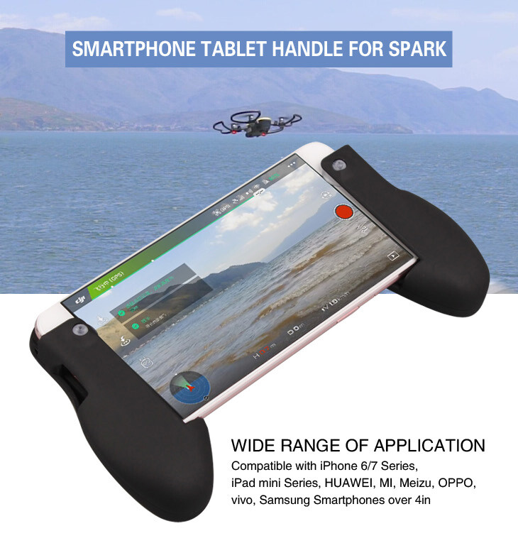 Smartphone/tablet grip holders voor de DJI Spark Smartphone/tablet grip holders voor de DJI Spark