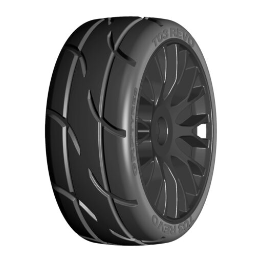 GRP GT-T03 Revo - XM4 Soft/Medium - Mounted On New Flex Black Wheel - 1 Pair