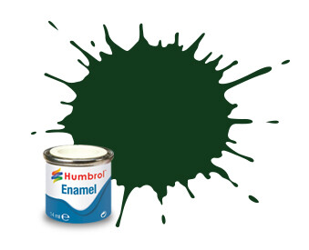 Humbrol Enamel NR.3 Brunswick Green Gloss - 14ml afbeelding