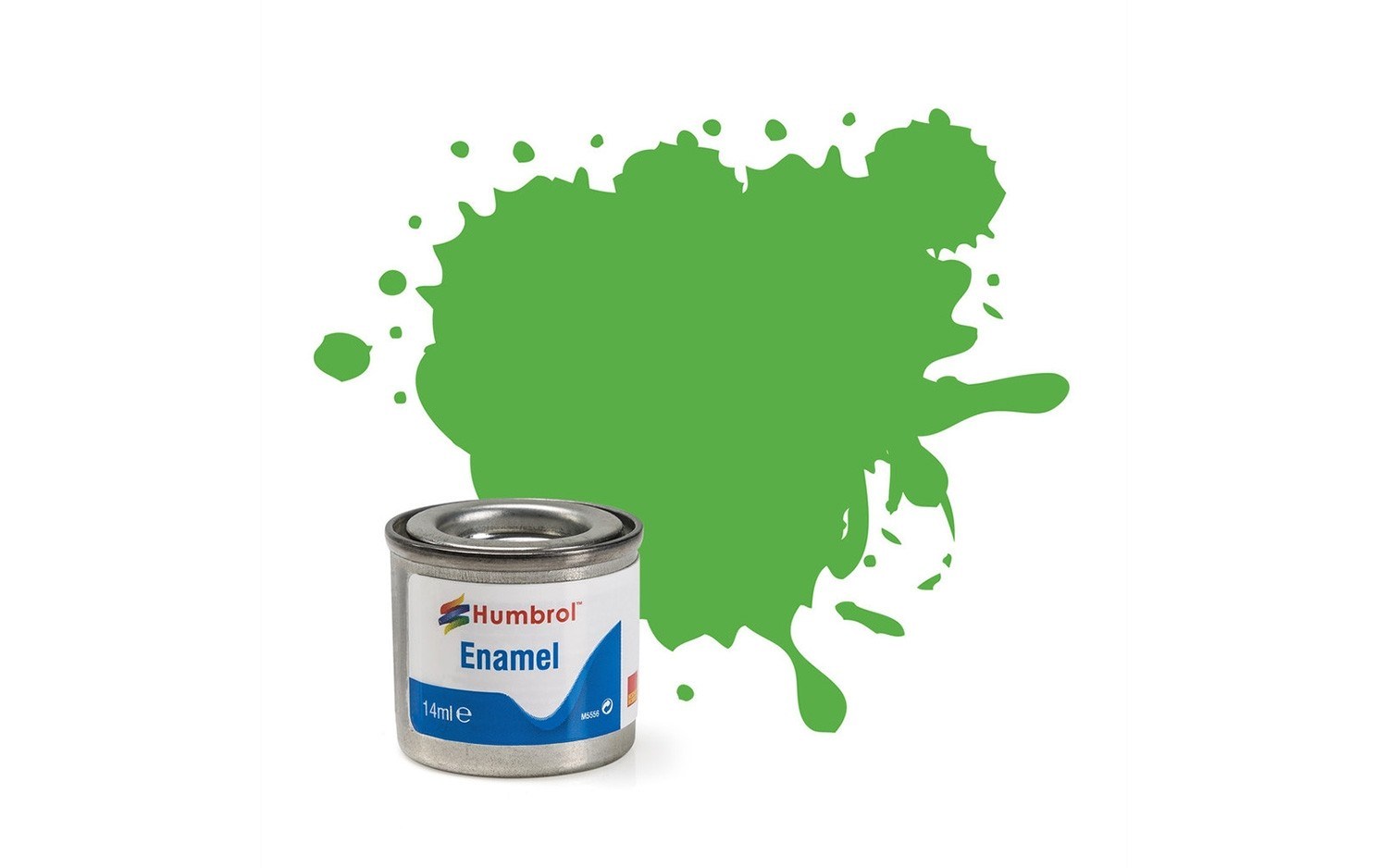 Humbrol Enamel NR.37 Bright Green Matt - 14ml afbeelding