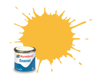 Humbrol Enamel NR.24 Trainer Yellow Matt - 14ml afbeelding