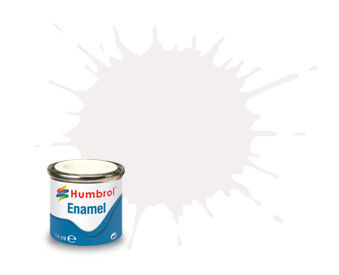 Humbrol Enamel NR.34 White Matt - 14ml afbeelding