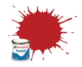 Humbrol Enamel NR.60 Scarlet Matt - 14ml afbeelding