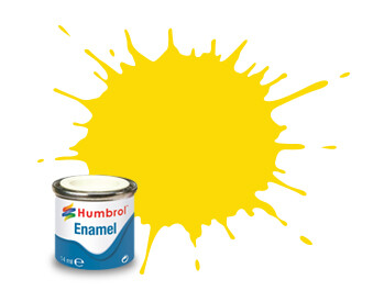 Humbrol Enamel NR.69 Yellow Gloss - 14ml afbeelding