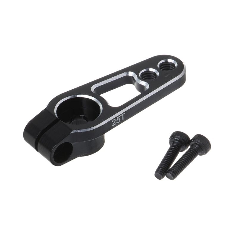 Aluminium servo hevel enkel, 20mm, Futaba (25T) - Zwart afbeelding