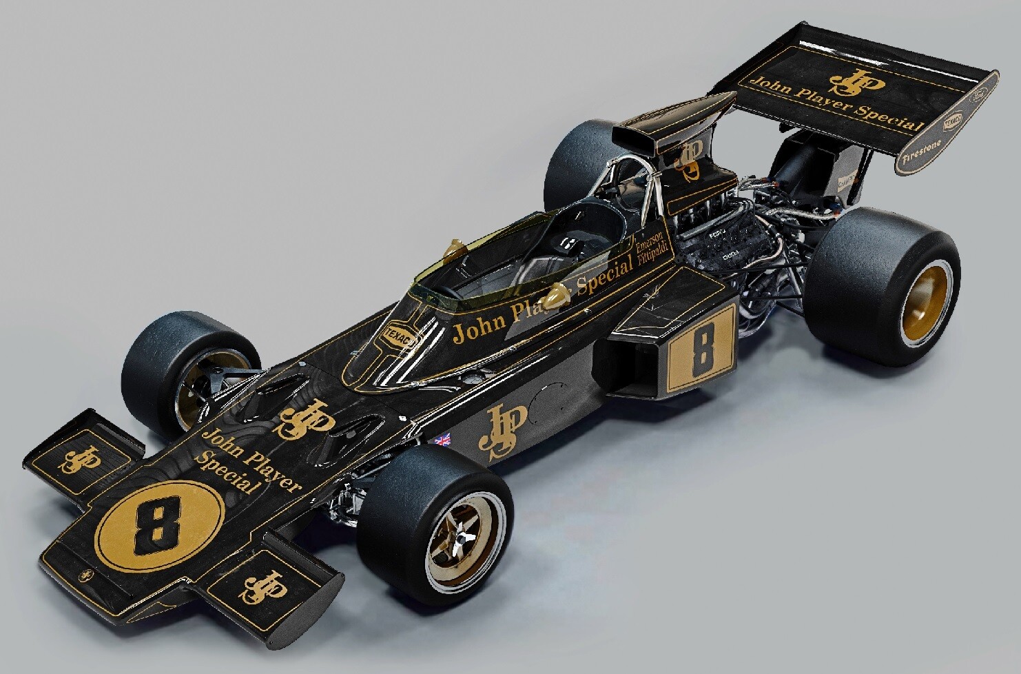 Pocher 1/8 Lotus 72D 1972 British GP - Emerson Fittipaldi
