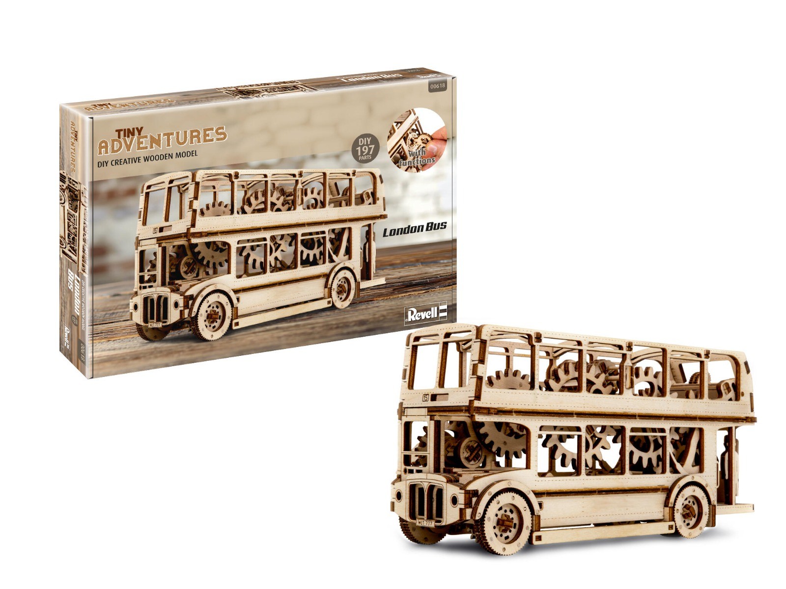 Revell Tiny Adventures - London Bus (houten bouwset) afbeelding