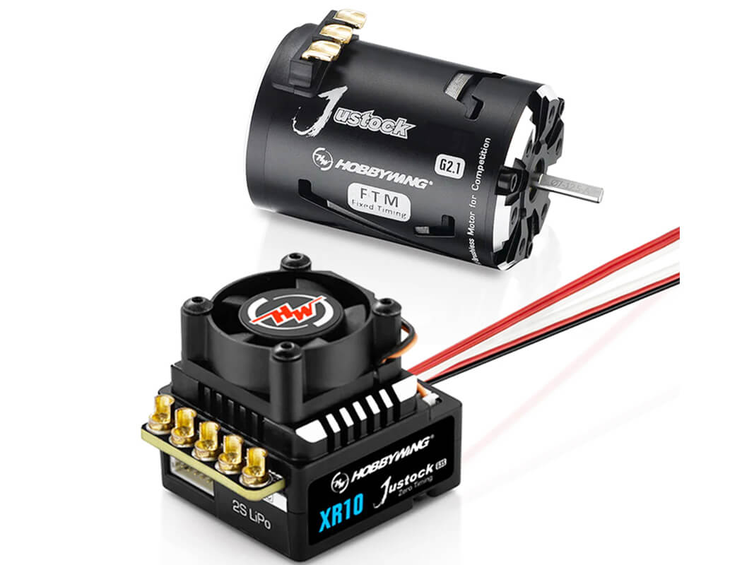 Hobbywing Combo XR10 Justock G3S ESC / Justock G2.1 17.5T (Fixed Timing)