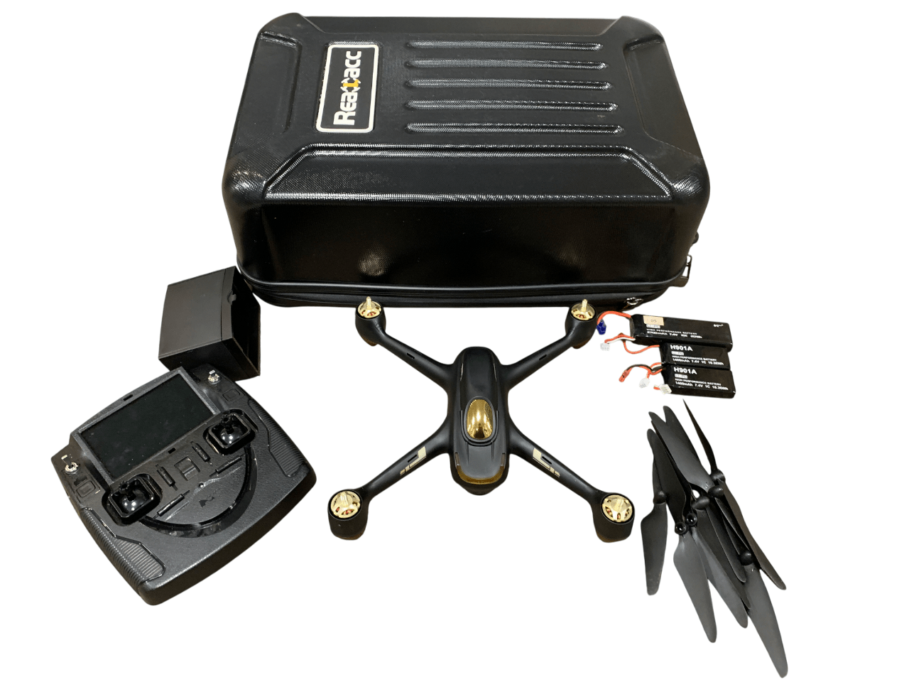 Tweedehands Hubsan H501S Drone met GPS, en diverse accessoires afbeelding