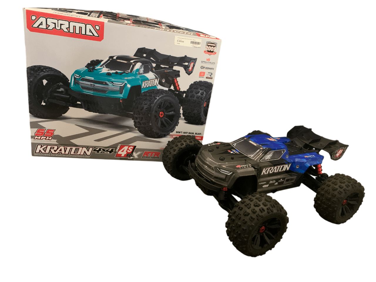 Tweedehands Arrma Kraton 4S brushless truggy - Blauw afbeelding