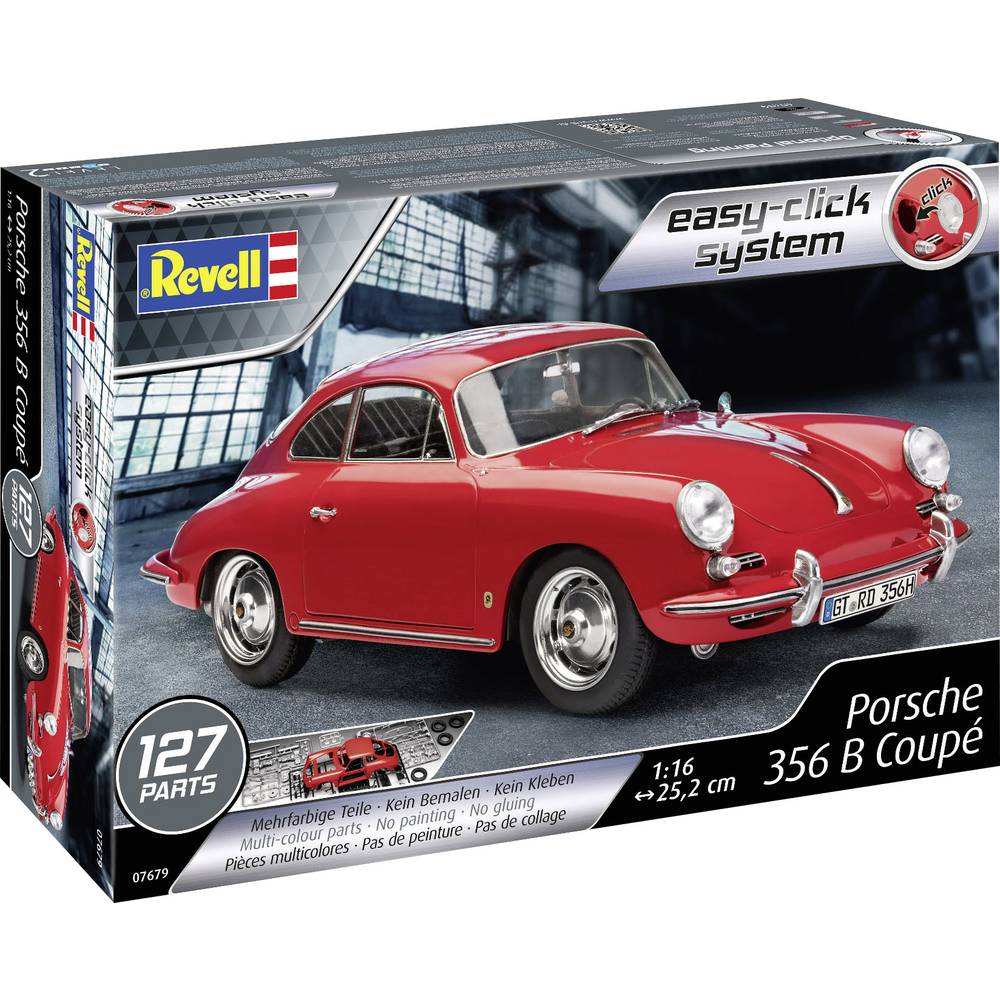 Revell 1/16 Porsche 356 B Coupe (easy-click) afbeelding