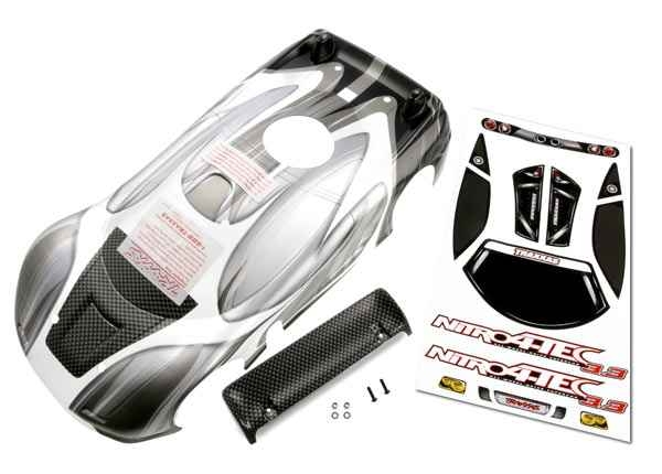 Body voor oa. Traxxas Nitro 4-Tec - Half transparant/gespoten