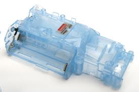 Chassis set MR-03, blue transparant (MZF-401-CB) afbeelding