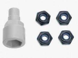 Color nylon nut, black (MZW-13BK) afbeelding