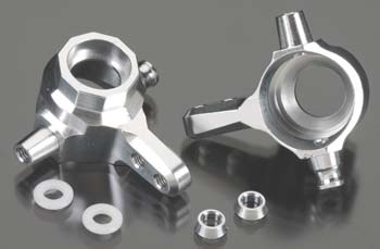Integy aluminium steering blocks - Zilver - Slash 4x4/Stampede 4x4 afbeelding