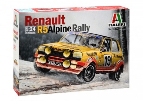 Italeri 1/24 Renault R5 Alpine rally afbeelding