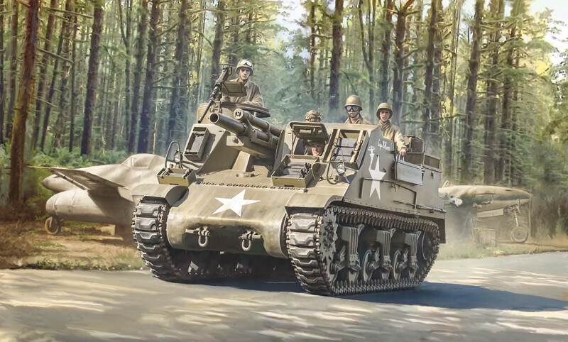Italeri 1/35 M7 Priest Howitzer afbeelding