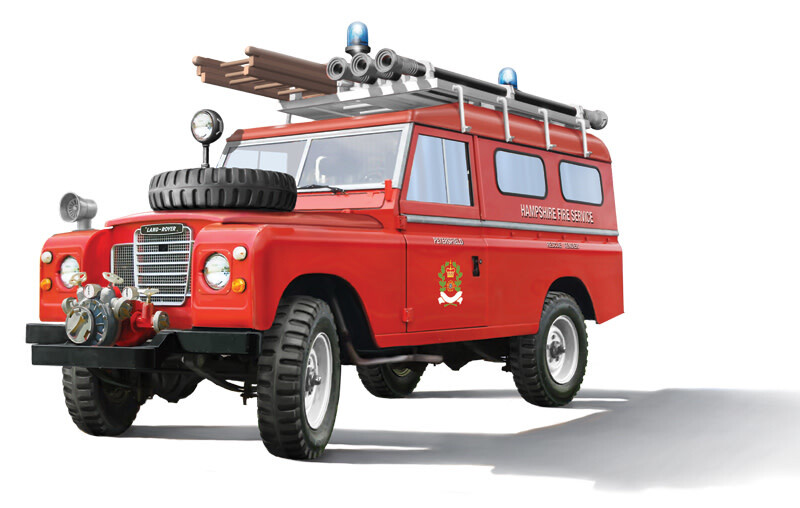Italeri 1/24 Land Rover Firetruck afbeelding