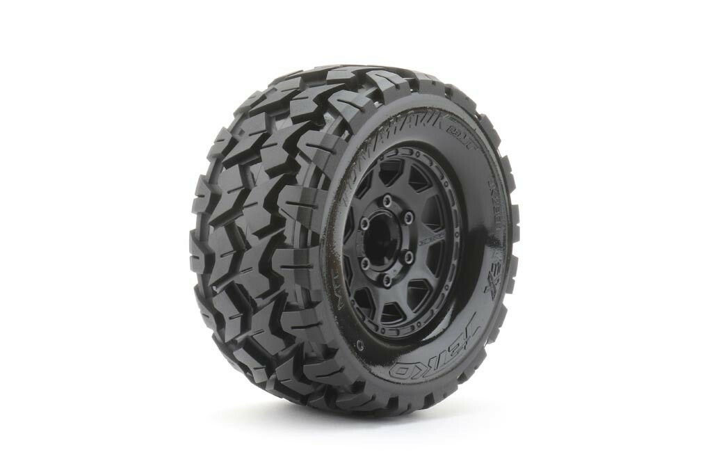 JetKo 1/10 Tomahawk Extreme banden op 2.8'' zwarte velg - 1/2 offset - 12mm hex afbeelding
